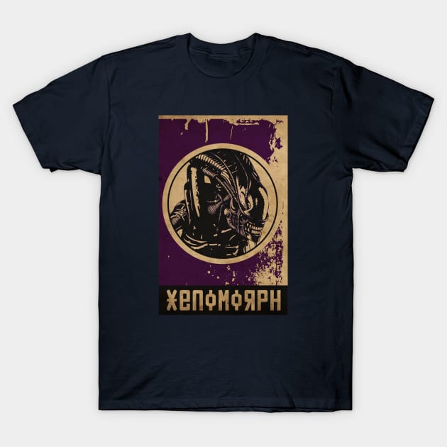 Xenomorph Vintage Poster T-Shirt by CTShirts